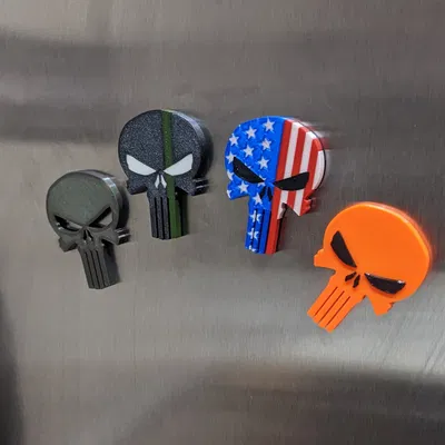 Nam châm đầu lâu Punisher (Punisher Skull Magnet)