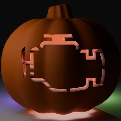 Lồng Đèn Halloween "Đèn Báo Lỗi" Độc Đáo Cho Tín Đồ Xe Hơi