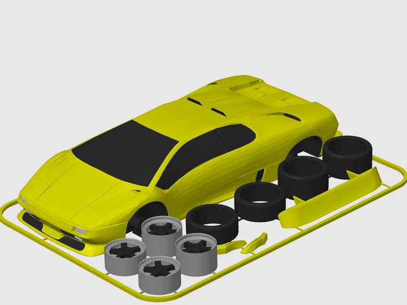 Kit Card Lamborghini Diablo SV (tỉ lệ 1:24) - Image 2