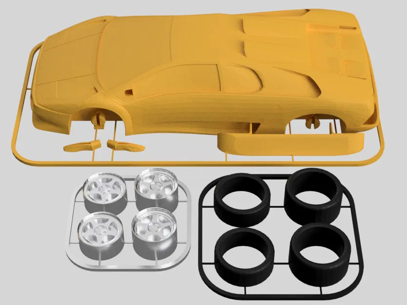 Kit Card Lamborghini Diablo SV (tỉ lệ 1:24) - Image 6