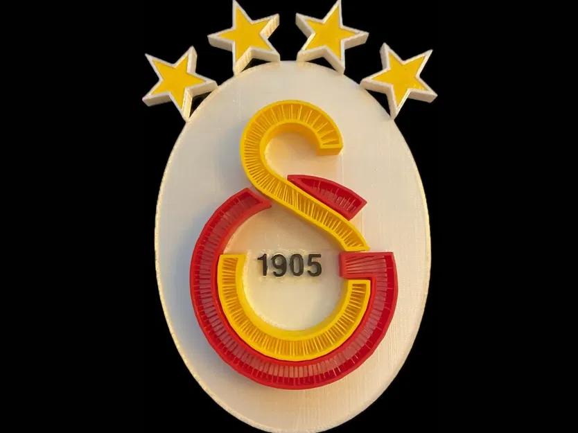 Tạo Mô Hình 3D Logo Galatasaray "GS" Độc Đáo - Image 1