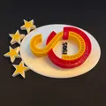 Tạo Mô Hình 3D Logo Galatasaray "GS" Độc Đáo - Thumbnail 2