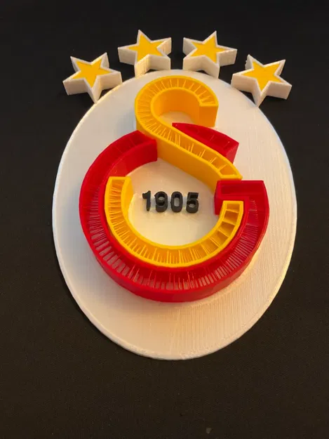 Tạo Mô Hình 3D Logo Galatasaray "GS" Độc Đáo - Image 3