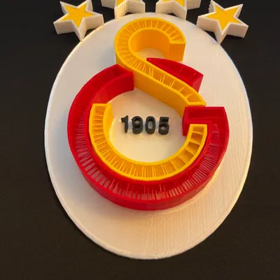 Tạo Mô Hình 3D Logo Galatasaray "GS" Độc Đáo