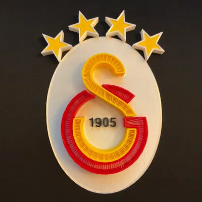 Tạo Mô Hình 3D Logo Galatasaray "GS" Độc Đáo