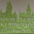 Stencil/Normographer Chữ cái Harry Potter (In hoa, thường) & Số - Thumbnail 1