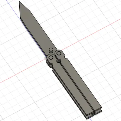 Mô Hình Dao Bướm 3D - Kelebek Bıçak Độc Đáo