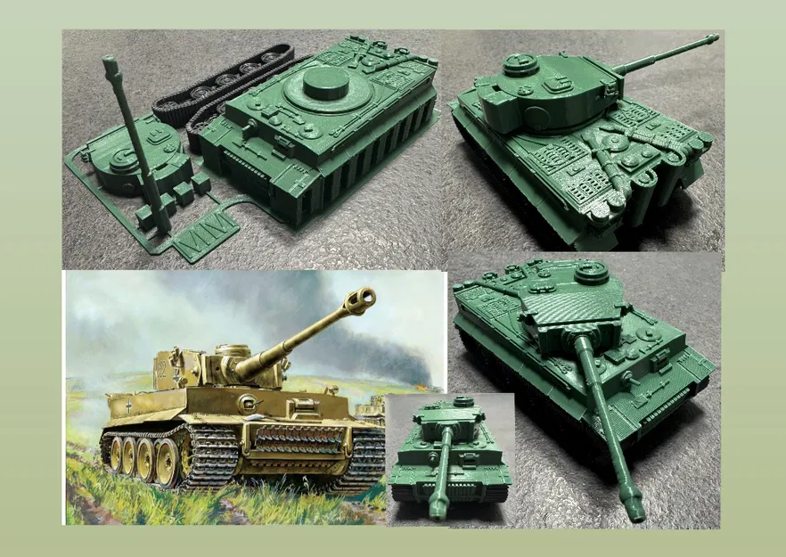 Kit card xe tăng Panzerkampfwagen VI Tiger (Tiger tank kit card) - Image 1