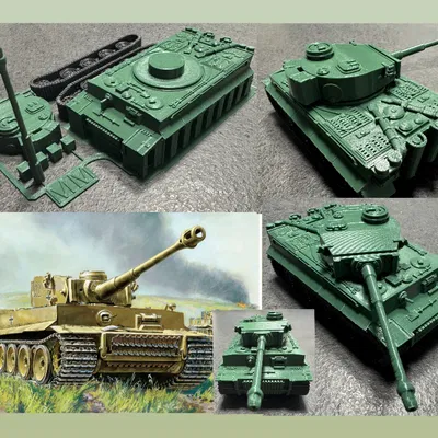 Kit card xe tăng Panzerkampfwagen VI Tiger (Tiger tank kit card)