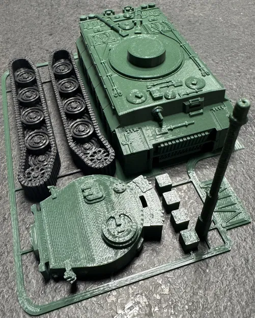 Kit card xe tăng Panzerkampfwagen VI Tiger (Tiger tank kit card) - Image 2