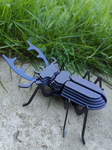 Mô hình Bọ Cánh Cứng Sừng Hươu lắp ráp (Stag Beetle Buildable Animal Figure) - Image 1