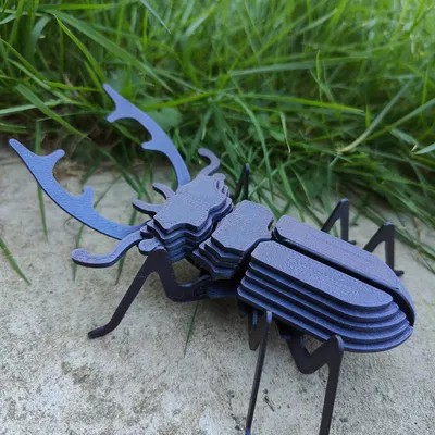 Mô hình Bọ Cánh Cứng Sừng Hươu lắp ráp (Stag Beetle Buildable Animal Figure)
