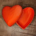Hộp Valentine Low Poly (hình trái tim) - Thumbnail 1
