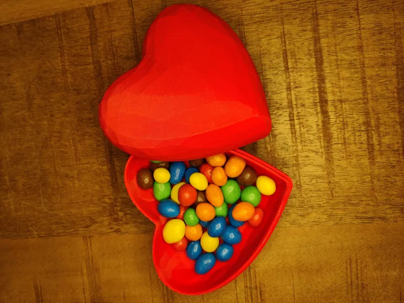 Hộp Valentine Low Poly (hình trái tim) - Image 2