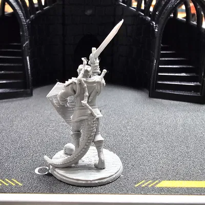 Chiến binh Dragonborn (nam) - Dragonborn Male Fighter