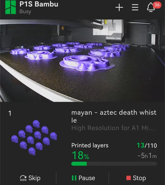 Còi Tử Thần Maya/Aztec – Quick Print Halloween Special - Image 4