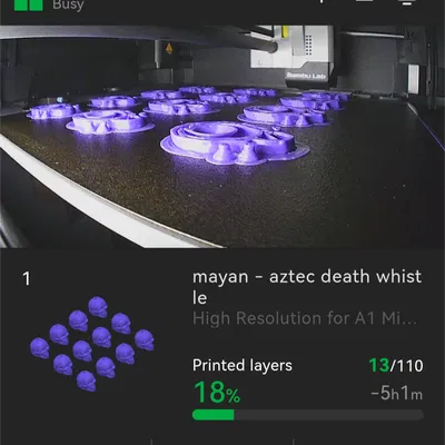 Còi Tử Thần Maya/Aztec – Quick Print Halloween Special