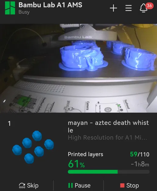 Còi Tử Thần Maya/Aztec – Quick Print Halloween Special - Image 5