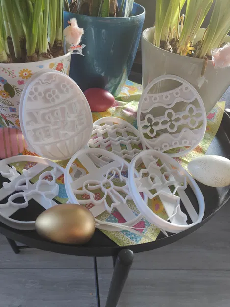 Khuôn Cắt Bánh Quy Trứng Phục Sinh (Easter Egg Cookie Cutters) - Image 2