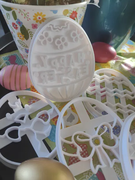 Khuôn Cắt Bánh Quy Trứng Phục Sinh (Easter Egg Cookie Cutters) - Image 3