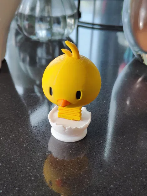 Chick Springie – Gà con bobblehead springie dễ thương - Image 1