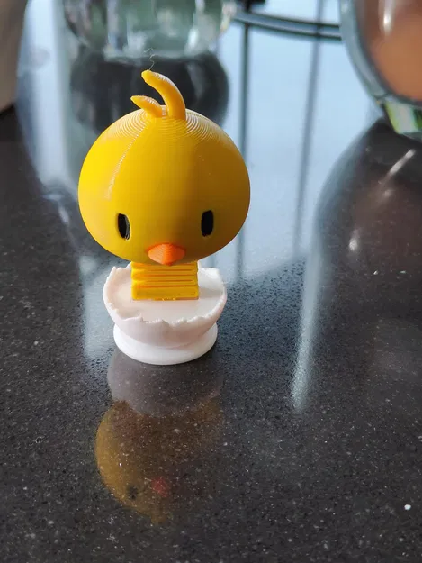 Chick Springie – Gà con bobblehead springie dễ thương - Image 2