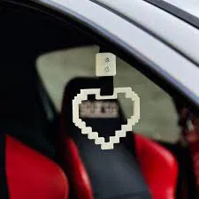 Tsurikawa Trái Tim Pixel - Trang Trí Xe Độc Đáo