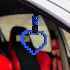 Tsurikawa Trái Tim Pixel - Trang Trí Xe Độc Đáo - Image 9