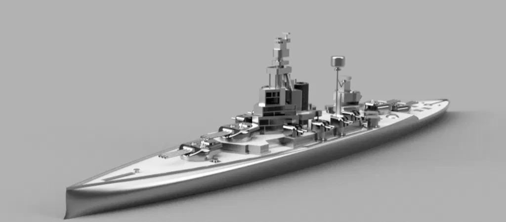 Mô Hình Chiến Hạm USS Pennsylvania 3D - Image 1