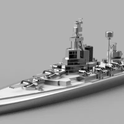 Mô Hình Chiến Hạm USS Pennsylvania 3D