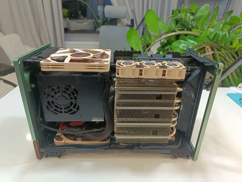 Bộ kit gá quạt Noctua NF-A4x20/A4x10 trên/dưới CPU cooler cho Fractal Terra (vị trí 1) - Image 4