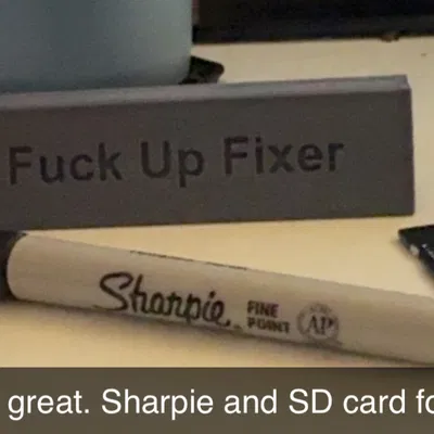 Bảng để bàn mini “F*ck Up Fixer”