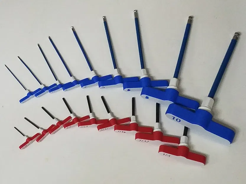 Tay cầm chữ T (SAE & Metric) cho Allen Hex Key (25 kích cỡ) - Image 3