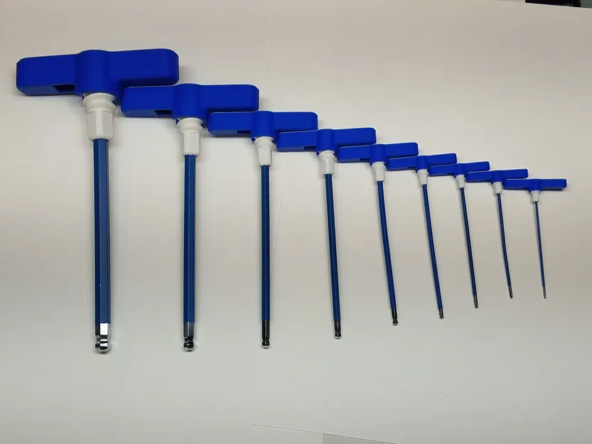 Tay cầm chữ T (SAE & Metric) cho Allen Hex Key (25 kích cỡ) - Image 4