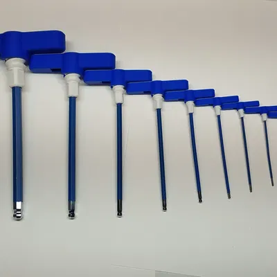 Tay cầm chữ T (SAE & Metric) cho Allen Hex Key (25 kích cỡ)