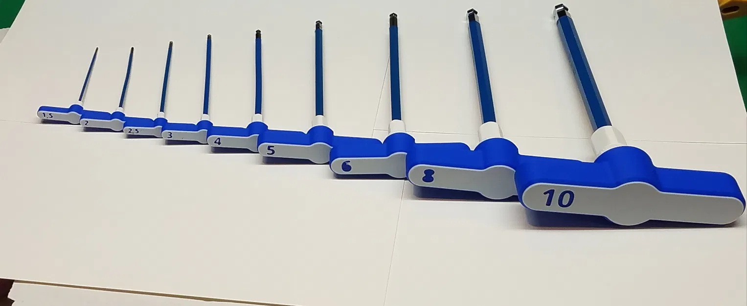 Tay cầm chữ T (SAE & Metric) cho Allen Hex Key (25 kích cỡ) - Image 6