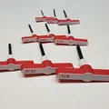 Tay cầm chữ T (SAE & Metric) cho Allen Hex Key (25 kích cỡ) - Thumbnail 7