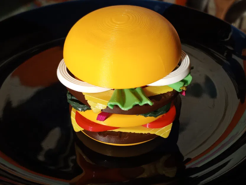 Springo Burger – Đồ chơi lò xo burger gắn topping tùy ý - Image 2