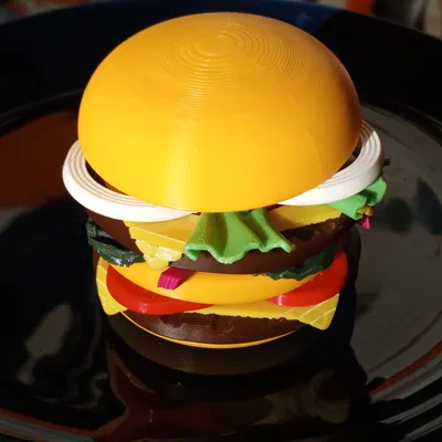 Springo Burger – Đồ chơi lò xo burger gắn topping tùy ý