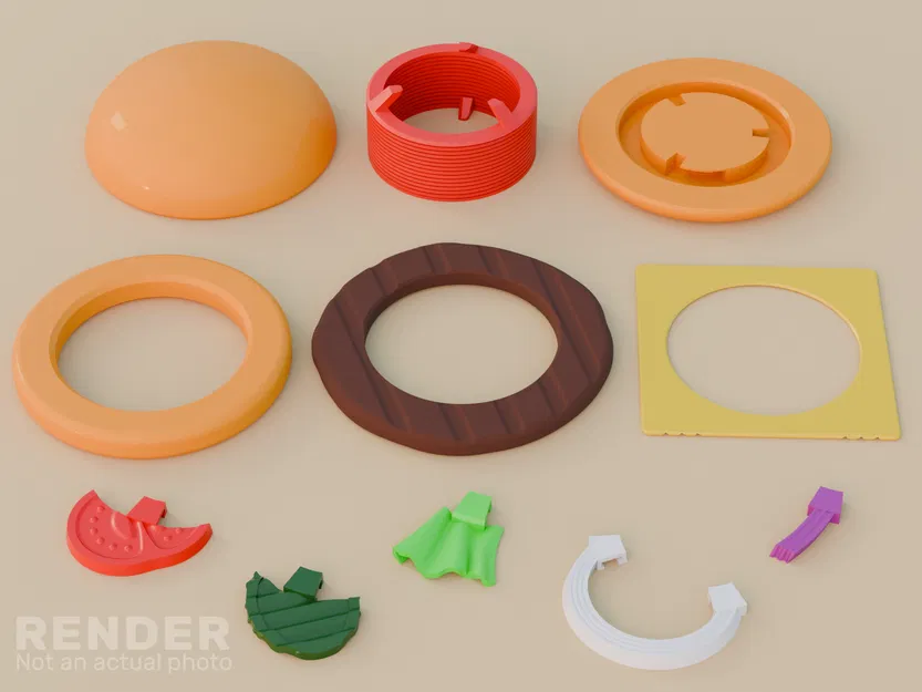 Springo Burger – Đồ chơi lò xo burger gắn topping tùy ý - Image 4