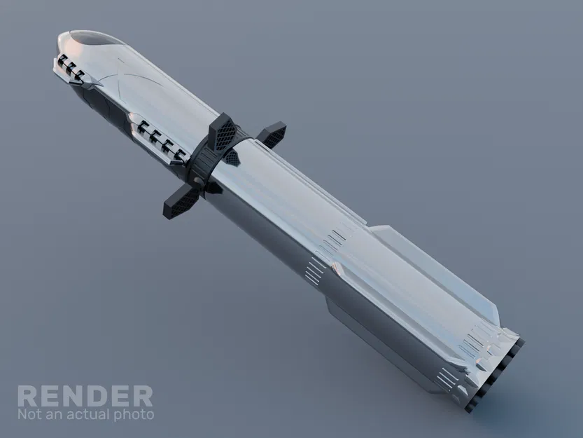 Starship khớp nối + Booster SuperHeavy (Articulated) - Image 8