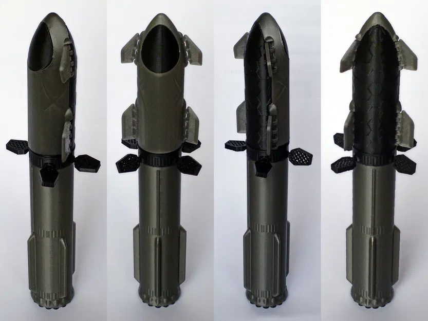 Starship khớp nối + Booster SuperHeavy (Articulated) - Image 15