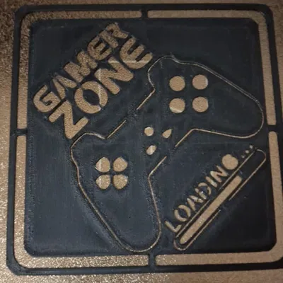 Biển báo "Khu vực Gamer" trang trí tường độc đáo