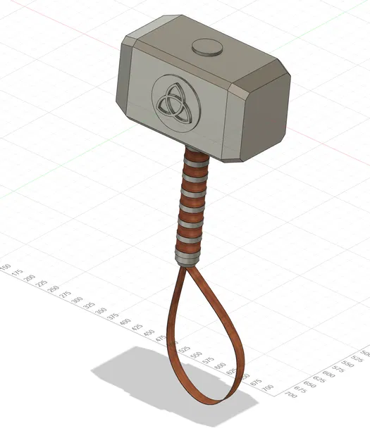 Búa Mjolnir Của Thần Sấm Thor - Mô Hình In 3D - Image 2