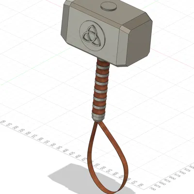 Búa Mjolnir Của Thần Sấm Thor - Mô Hình In 3D