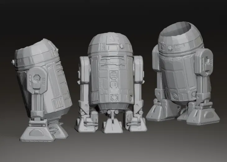 Chậu trồng cây R2D2 Star Wars kích thước full size (Planter Vase) - Image 1