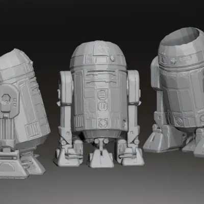 Chậu trồng cây R2D2 Star Wars kích thước full size (Planter Vase)