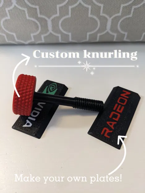 Giá đỡ chống xệ GPU - Nhiều Faceplate | Nvidia | Radeon | - Image 4