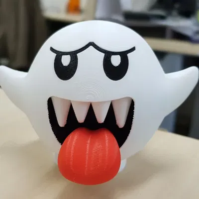 Mô Hình Boo 3D Dễ Thương Từ Super Mario Bros