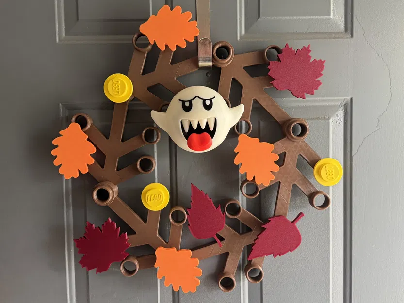 Lego Wreath Boo! – Boo (Mario) remix trang trí vòng nguyệt quế Halloween - Image 1